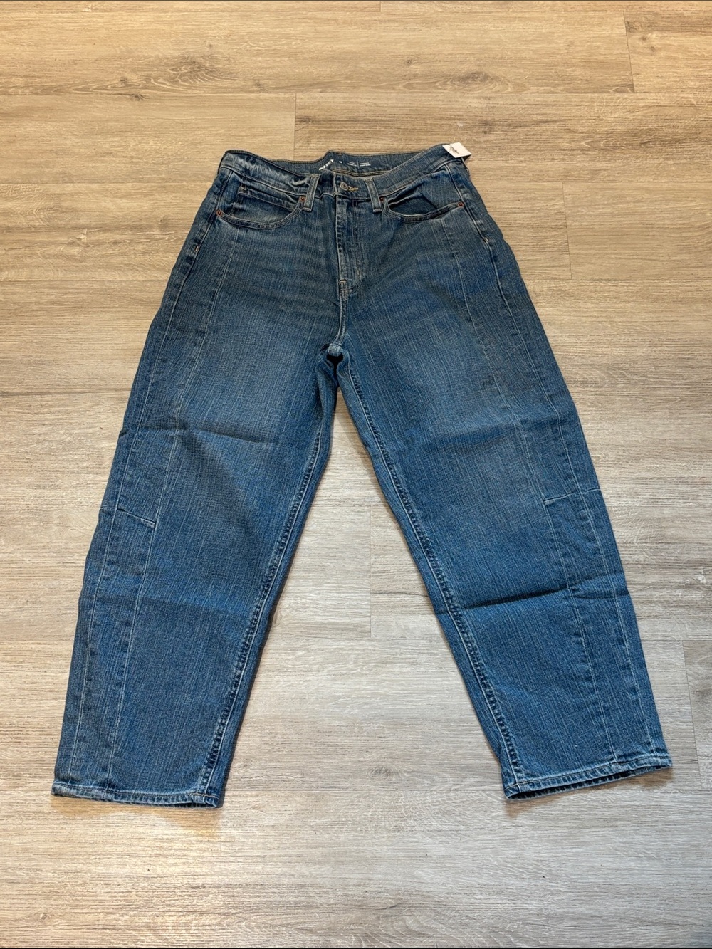 Old Navy Dark Blue High-Waist Straight Jeans